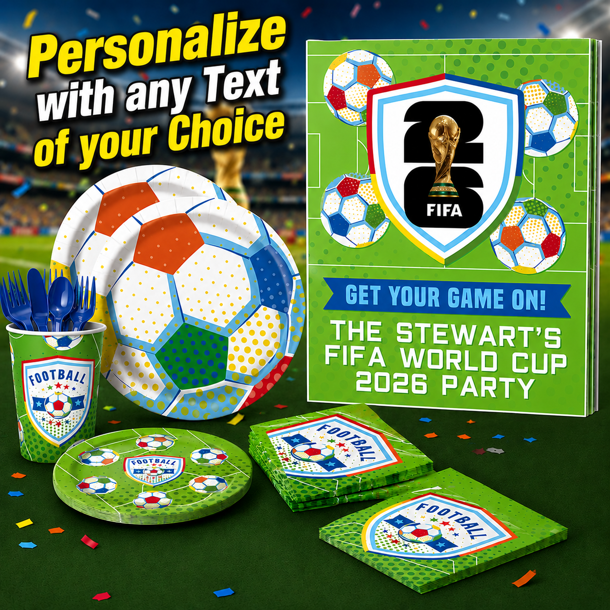 World Cup Soccer Plastic 16oz Keepsake Cup